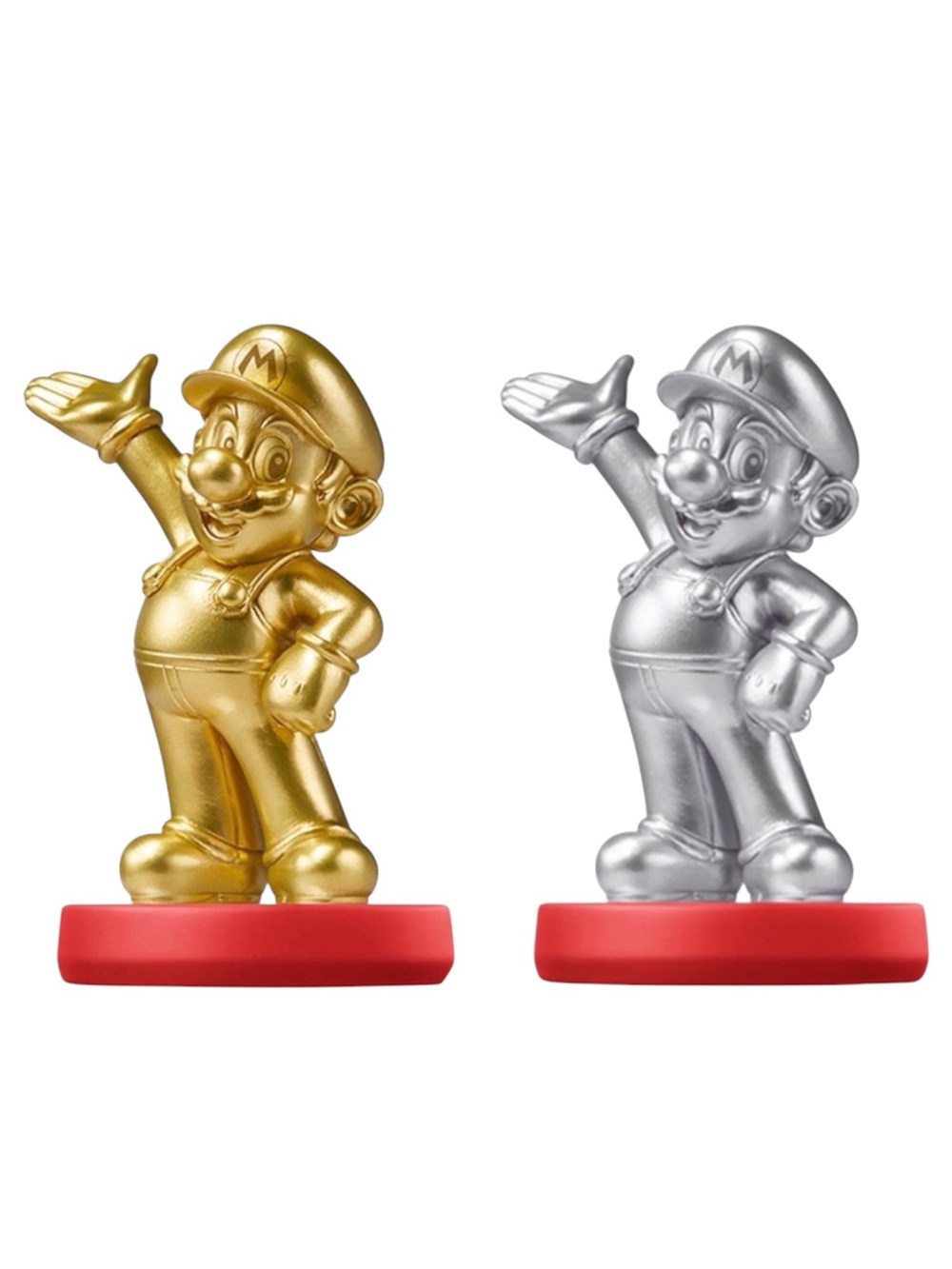 *PRICE IS FIRM* GOLD & SILVER MARIO (NINTENDO AMIIBO FIGURE) SUPER MARIO SERIES